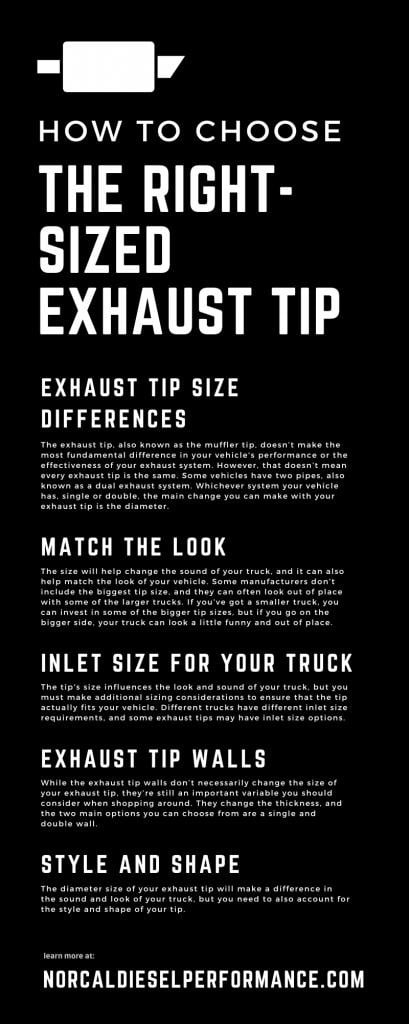 How To Choose the Right-Sized Exhaust Tip