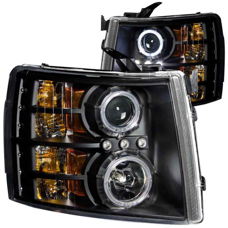 ANZO USA #111107 Projector Headlight Set w/Halo