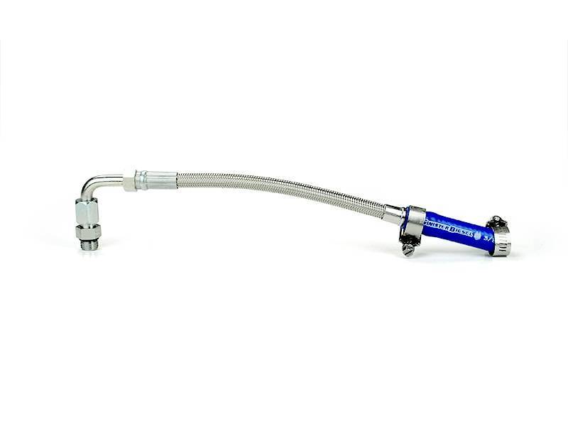 thumbnail image 2 of Turbo Coolant Feed Line Tube Braided Kit For 11-16 Ford 6.7L 2 of 14