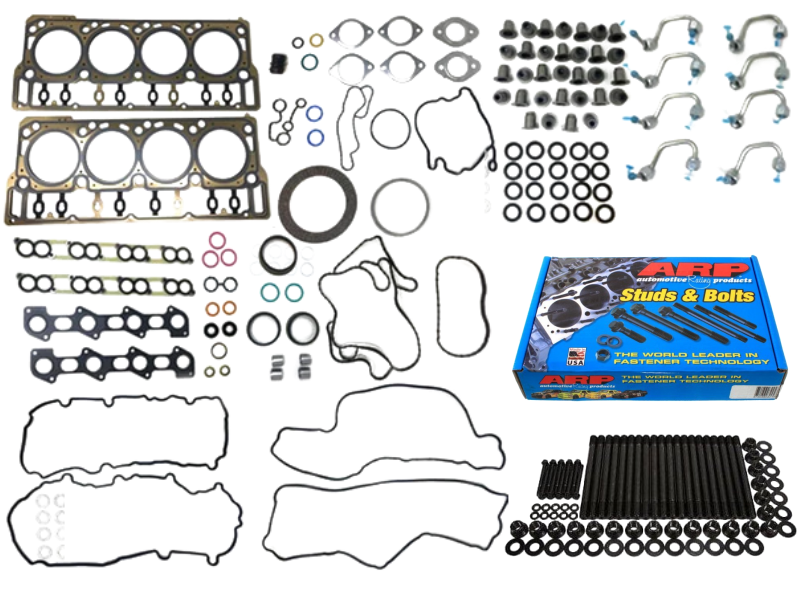 Ford 6.0 Powerstroke Black Diamond Head Gasket Kit W/ ARP Studs – 18MM, 2003-2007