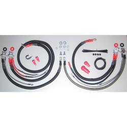 Norcal Diesel Performance Parts - Battery Cable Kit (1/0 AWG) for 2006 - 2009 Dodge Ram 2500/3500 5.9L/6.7L Cummins W/ 90 Degree End