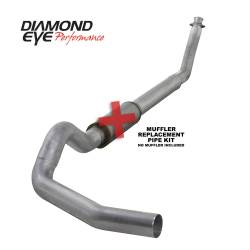 Diamond Eye Performance - Turbo Back Exhaust 94-02 Dodge RAM 2500/3500 5.9L Cummins 5 Inch SinglePassWithno Muffler Aluminized Diamond Eye
