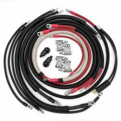 Big7Kits - Dodge Cummins Battery Cable Kit 2/0 Gauge For 1998-2002 Dodge RAM 2500/3500 5.9 Liter Cummins Diesel 2nd Gen Battery Cable Big7Kits
