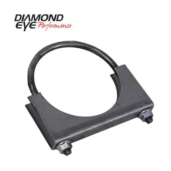 Diamond Eye Performance - Diamond Eye Performance PERFORMANCE DIESEL EXHAUST PART-2.5in. STANDARD STEEL U-BOLT SADDLE CLAMP 444004
