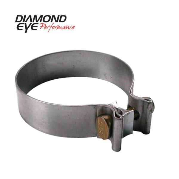 Diamond Eye Performance - Diamond Eye Performance PERFORMANCE DIESEL EXHAUST PART-4in. 409 STAINLESS STEEL TORCA BAND CLAMP BC400S409