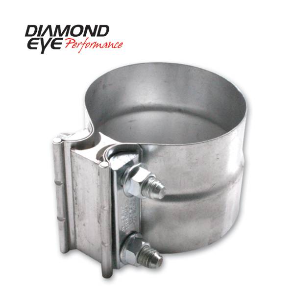 Diamond Eye Performance - Diamond Eye Performance PERFORMANCE DIESEL EXHAUST PART-2.5in. ALUMINIZED TORCA LAP-JOINT CLAMP L25AA