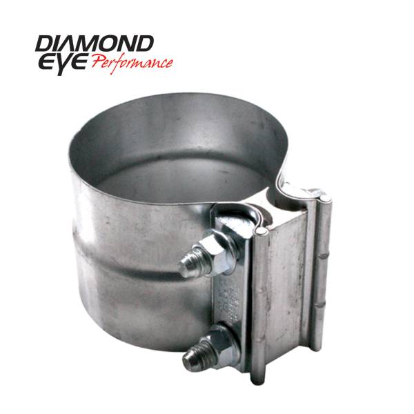 Diamond Eye Performance - Diamond Eye Performance PERFORMANCE DIESEL EXHAUST PART-2.25in. 409 STAINLESS STEEL TORCA LAP-JOINT CLAMP  L22SA
