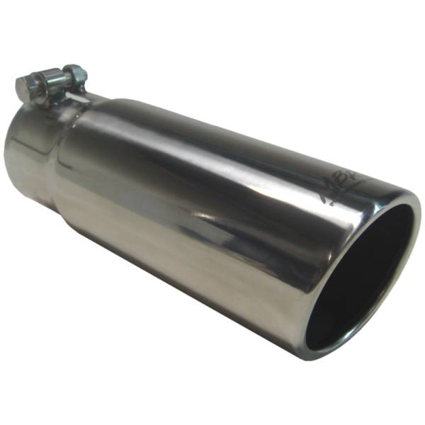 MBRP Exhaust - MBRP Exhaust Tip, 3 1/2" O.D. Angled Rolled End, 3" Inlet, 10" length, T304 Stainless Steel, T5115