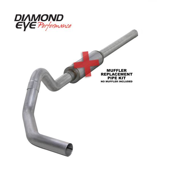 Diamond Eye Performance - Diamond Eye Performance 2004.5-2007.5 DODGE 5.9L CUMMINS 2500/3500 (ALL CAB AND BED LENGTHS)-4in. ALUMIN K4234A-RP