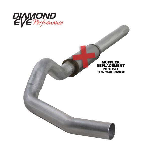 Diamond Eye Performance - Diamond Eye Performance 2004.5-2007.5 DODGE 5.9L CUMMINS 2500/3500 (ALL CAB AND BED LENGTHS)-5in. ALUMIN K5244A-RP