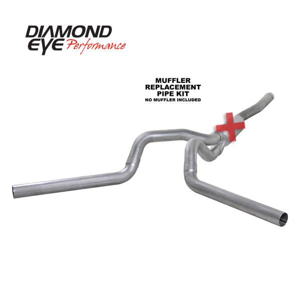 Diamond Eye Performance - Diamond Eye Performance 2006-2007.5 CHEVY/GMC 6.6L DURAMAX 2500/3500 (ALL CAB AND BED LENGTHS) 4in. ALUM K4124A-RP