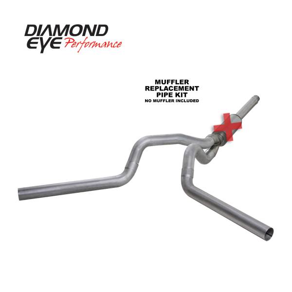 Diamond Eye Performance - Diamond Eye Performance 1994-1997.5 FORD 7.3L POWERSTROKE F250/F350 (ALL CAB AND BED LENGTHS) 4in. ALUMI K4312A-RP