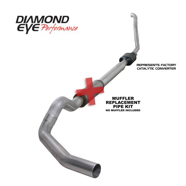 Diamond Eye Performance - Diamond Eye Performance 1994-1997.5 FORD 7.3L POWERSTROKE F250/F350 (ALL CAB AND BED LENGTHS) 5in. ALUMI K5314A-RP