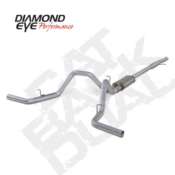 Diamond Eye Performance - Diamond Eye Performance 2015-2016 CHEVY 1500 4.3L & 5.3L 3" ALUMINIZED CAT BACK DUAL K3126A