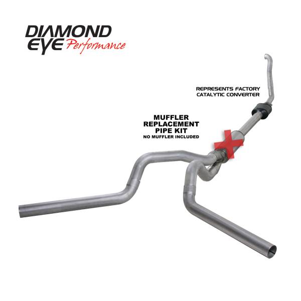 Diamond Eye Performance - Diamond Eye Performance 1994-1997.5 FORD 7.3L POWERSTROKE F250/F350 (ALL CAB AND BED LENGTHS) 4in. ALUMI K4308A-RP