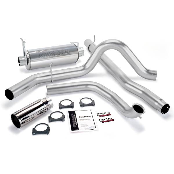 Banks Power - Banks Power Monster Exhaust System with Chrome Tip for 1999 Ford Powerstroke - 48655