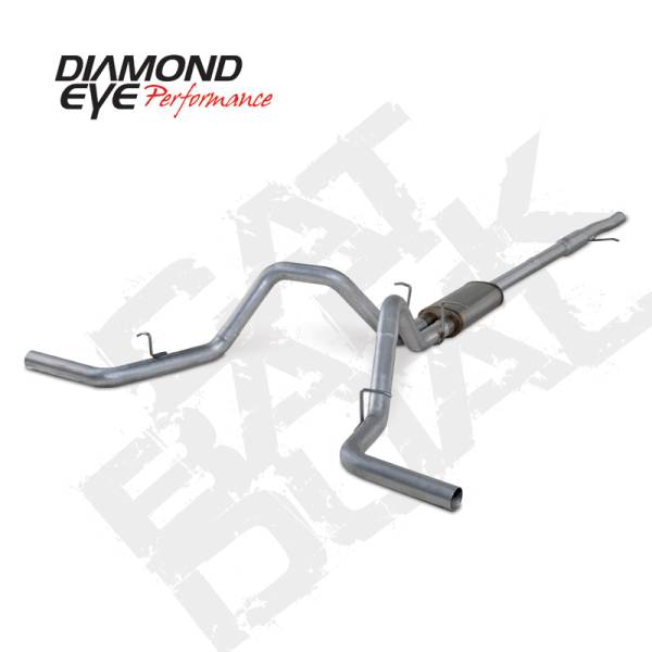Diamond Eye Performance - Diamond Eye Performance 2015-2016 CHEVY 1500 4.3L & 5.3L 3" STAINLESS CAT BACK DUAL K3126S