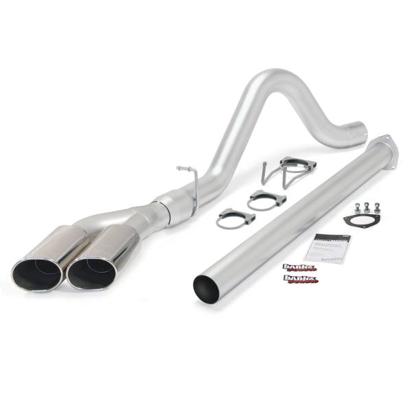 Banks Power - Banks Power Monster Exhaust System, Single Exit, Dual Chrome Obround Tips 49793