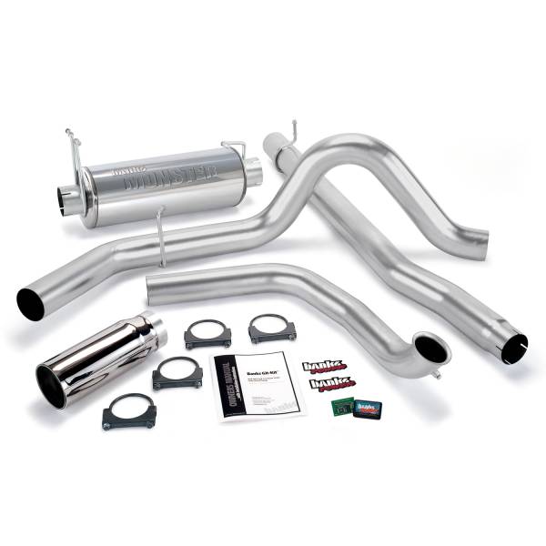 Banks Power - Banks Power Git-Kit Bundle, Power System with Single Exit Exhaust, Chrome Tip 47513