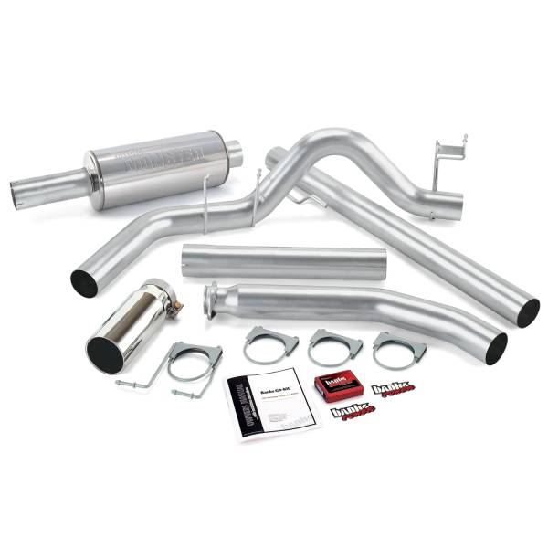 Banks Power - Banks Power Git-Kit Bundle, Power System with Single Exit Exhaust, Chrome Tip 49362