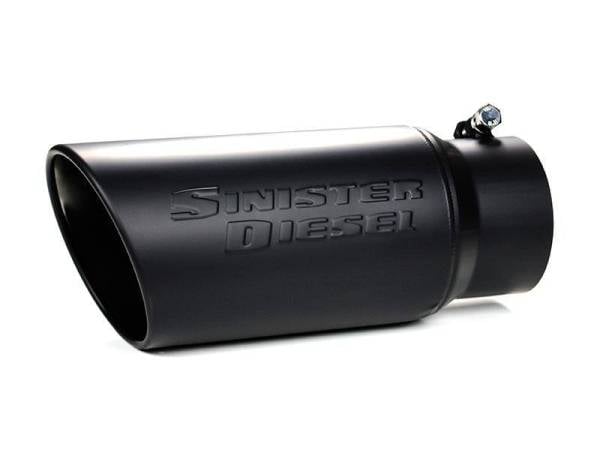 Sinister Diesel - Sinister Diesel Black Ceramic Coated Stainless Steel Exhaust Tip (4" to 6")