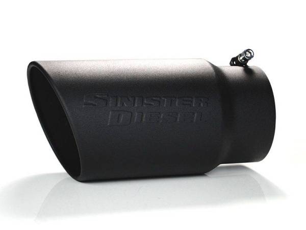 Sinister Diesel - Sinister Diesel Black Ceramic Coated Stainless Steel Exhaust Tip (5" to 6")