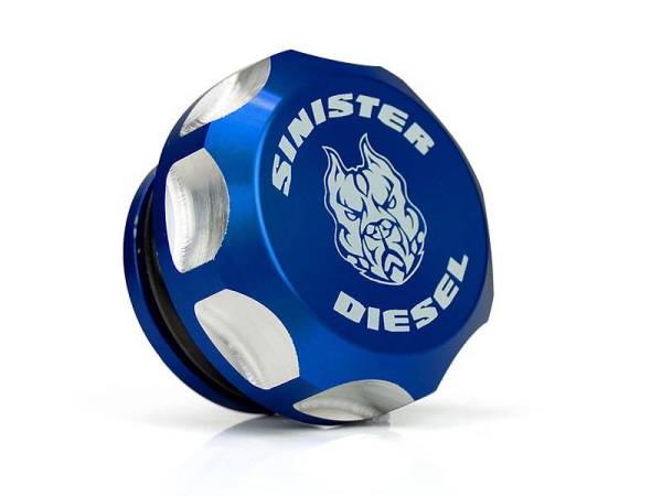 Sinister Diesel - Sinister Diesel Billet Fuel Plug / Cap for 2013-2017 Dodge / Ram 6.7 Cummins