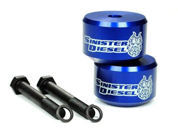 Sinister Diesel - Sinister Diesel Leveling Kit for Ford Powerstroke 2005-2016 Blue (4wd Only)