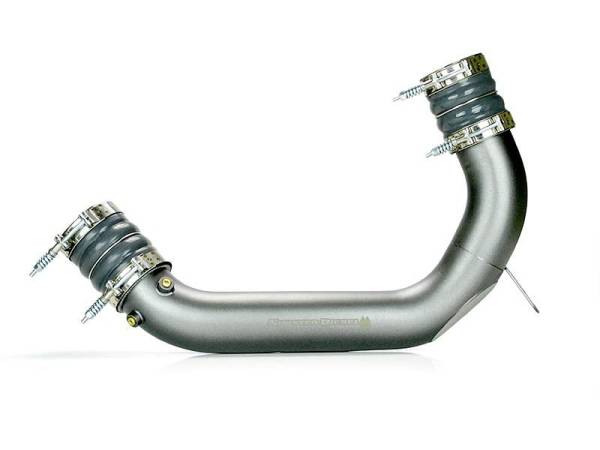 Sinister Diesel - Sinister Diesel Cold Side Charge Pipe for 2008-2010 Ford Powerstroke 6.4L (Gray)