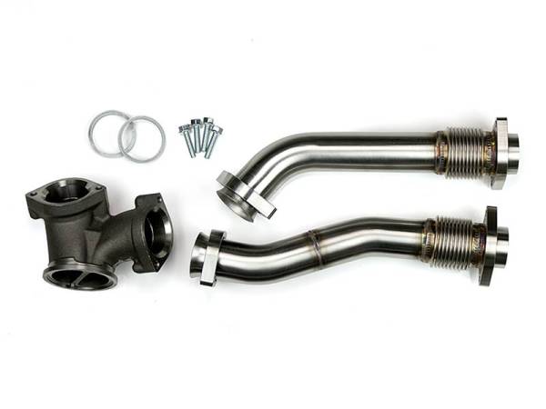 Sinister Diesel - Sinister Diesel Up-Pipes for Ford Powerstroke 7.3L 1999.5-2003 (Raw)