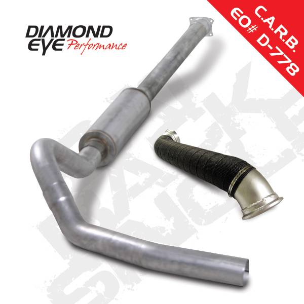 Diamond Eye Performance - Diamond Eye Performance 2004-2005 CHEVY 6.6L LLY DURAMAX 2500/3500 (ALL CAB AND BED LENGHTS)-4in. ALUMIN K4120A