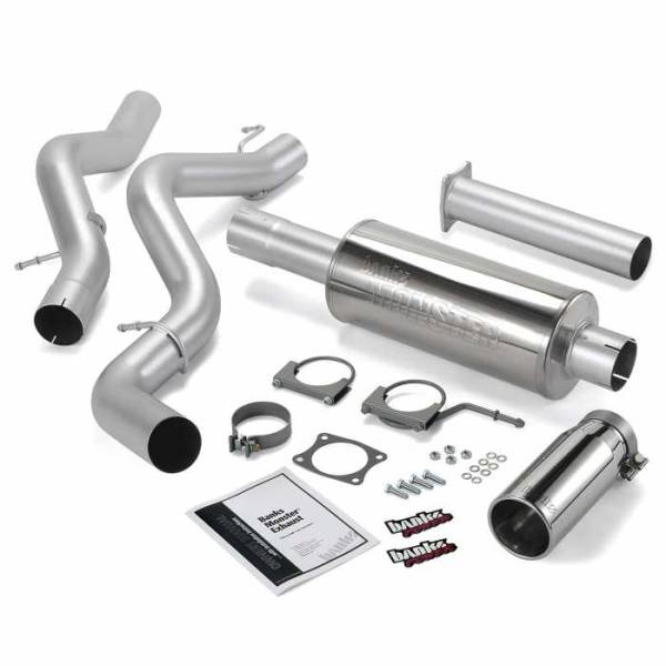 Banks Power - Banks Power Monster Exhaust System, Single Exit, Chrome Round Tip 48940