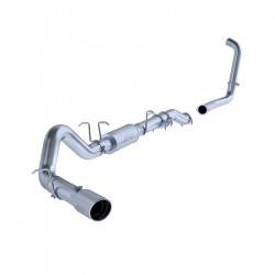 MBRP Exhaust - MBRP Exhaust 4" Turbo Back 03-07 Ford 6.0L - Single Side Exit with Stock Cat T409 Stainless Steel