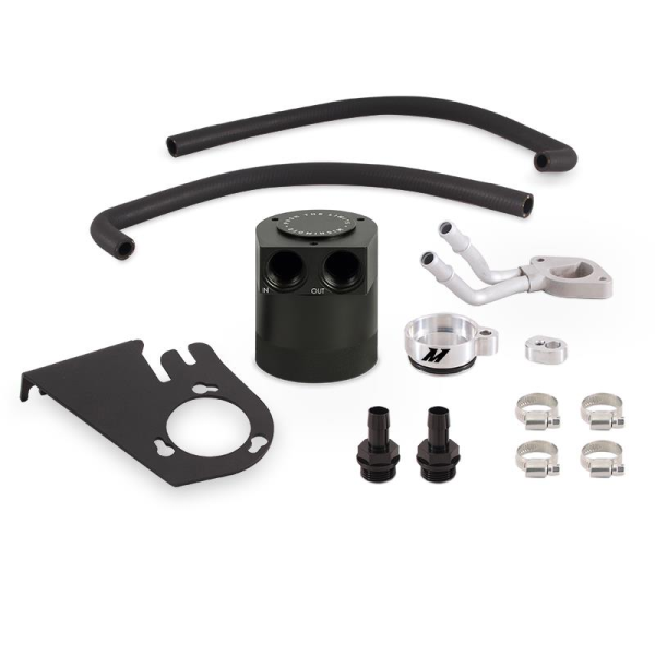 Mishimoto - Ford 6.7L Powerstroke Baffled Oil Catch Can Kit, 2011–2016 - MMBCC-F2D-11BE