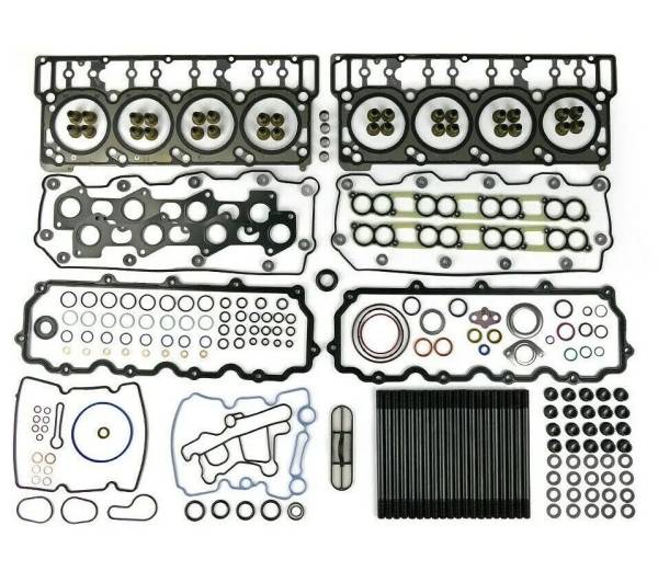 TrackTech Fasteners - TrackTech Complete Top End Cylinder Head Gasket / Studs Service Kit for 03-10 6.0L Powerstroke