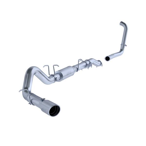MBRP Exhaust - MBRP Exhaust 03-07 Ford 6.0L 4" Turbo Back, Single Side (Stock Cat) Exit, AL