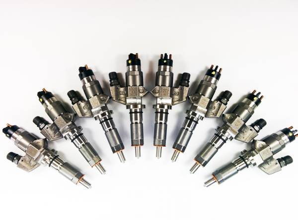 Dynomite Diesel - Duramax 01-04 LB7 Reman Injector Set 150 Percent Over SAC Nozzles Dynomite Diesel