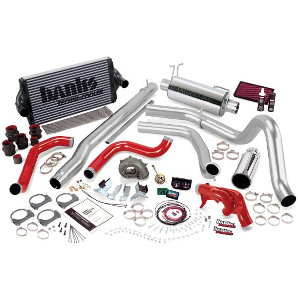 Banks Power - Banks PowerPack Bundle for 1999 Ford F250/F350 7.3L Power Stroke, Manual Trans, Chrome Tip 47528