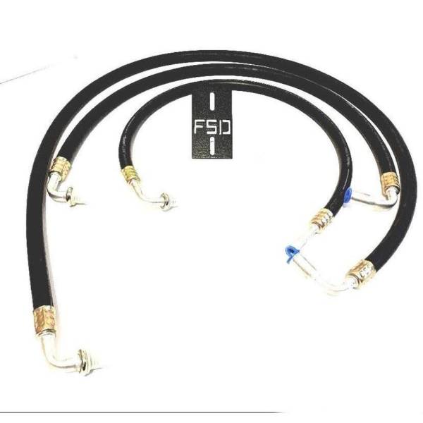 Full Send Diesel - 03-09 Dodge Cummins AC Receiver Dryer Relocation Kit Full Send Diesel