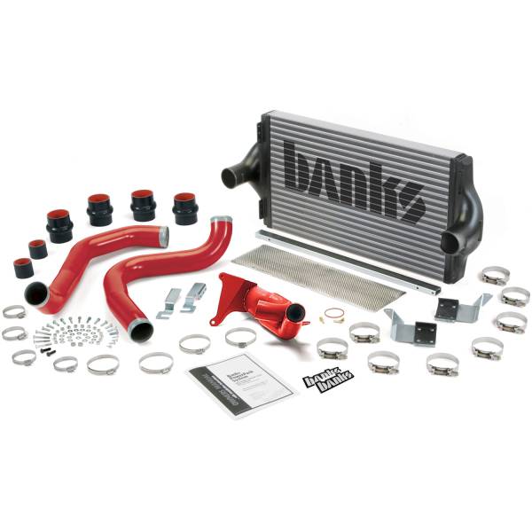 Banks Power - Intercooler Upgrade, Includes Boost Tubes (red powder-coated) for 1999.5 Ford F250/F350 7.3L Power Stroke