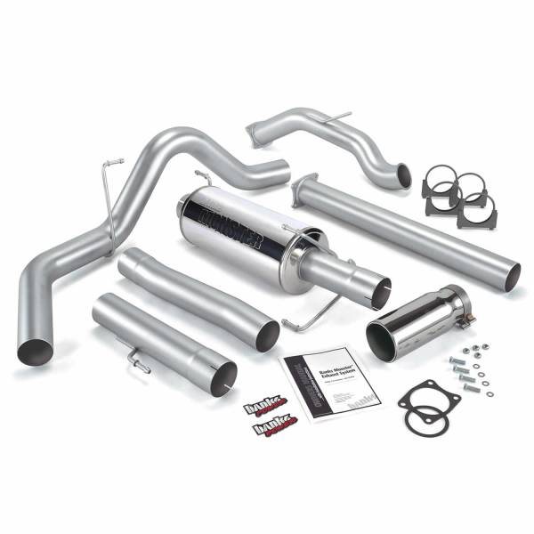 Banks Power - Monster Exhaust System Single Exit Chrome Round Tip 03-04 Dodge 5.9L CCLB Catalytic Converter Banks Power