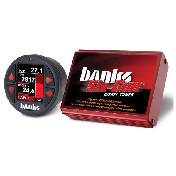 Banks Power - Six-Gun Diesel Tuner with Banks iDash 1.8 Super Gauge for use with 2001-2004 Chevy 6.6L LB7 Banks Power