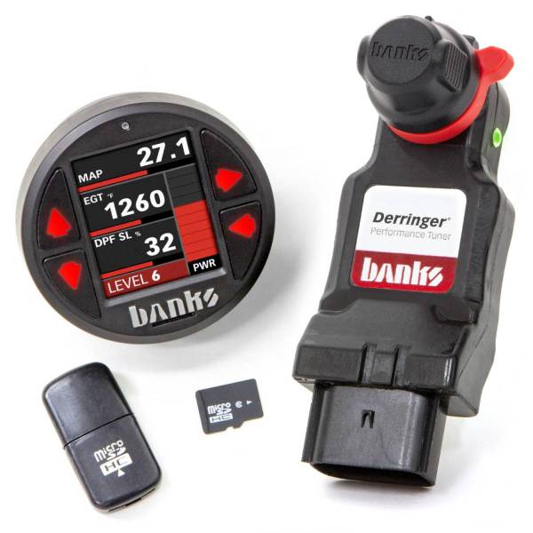 Banks Power - Derringer Tuner w/DataMonster includes ActiveSafety and Banks iDash 1.8 DataMonster for 14-18 Ram 1500 3.0L EcoDiesel and 14-17 Grand Cherokee 3.0L EcoDiesel Banks Power