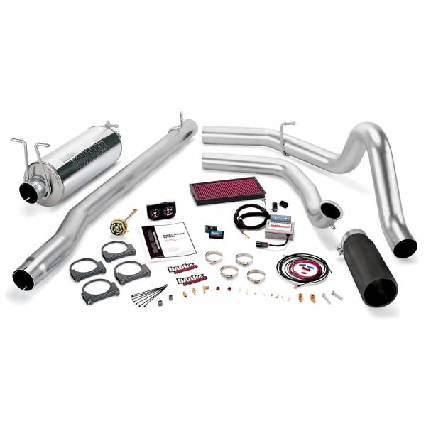 Banks Power - Stinger Bundle Power System W/Single Exit Exhaust Black Tip 99 Ford 7.3L F250/F350 Automatic Transmission Banks Power