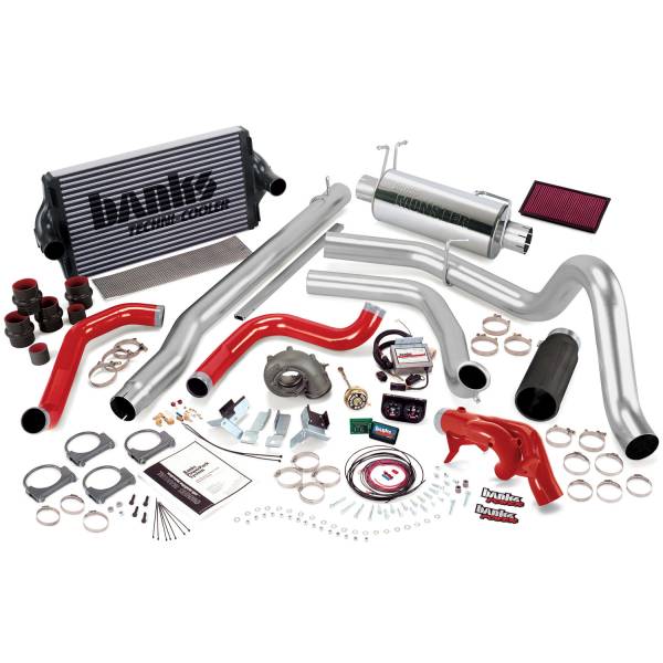 Banks Power - PowerPack Bundle Complete Power System W/Single Exit Exhaust Black Tip 99 Ford 7.3L F250/F350 Automatic Transmission Banks Power