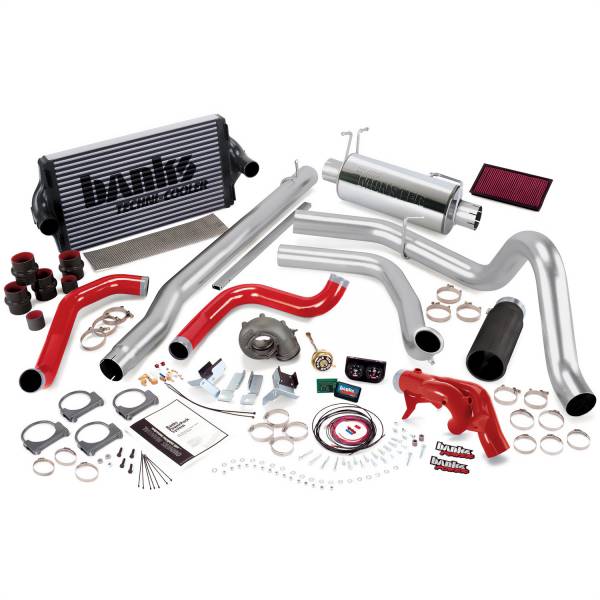 Banks Power - PowerPack Bundle Complete Power System W/Single Exit Exhaust Black Tip 99 Ford 7.3L F250/F350 Manual Transmission Banks Power