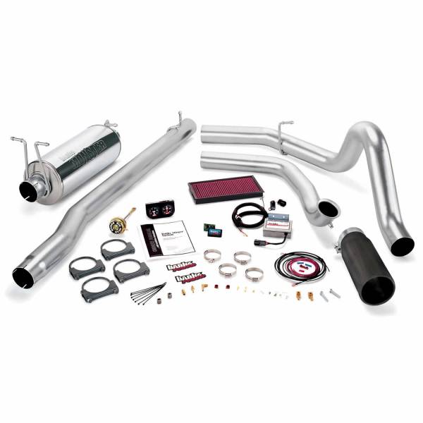 Banks Power - Stinger Bundle Power System W/Single Exit Exhaust Black Tip 99.5-03 Ford 7.3L F250/F350 Automatic Transmission Banks Power
