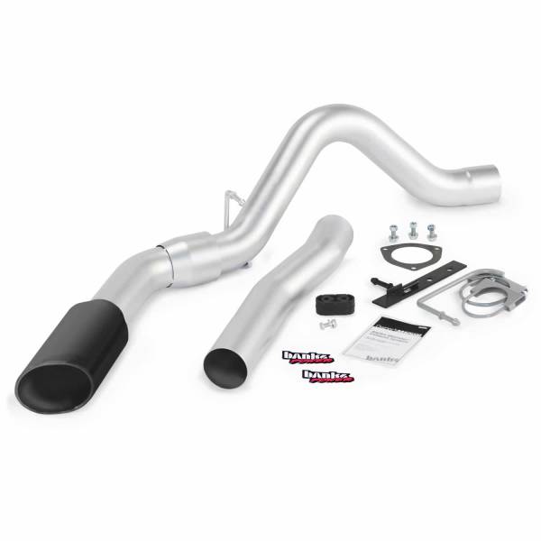Banks Power - Monster Exhaust System Single Exit Black Tip 15 6.6L LML DCSB-CCLB Banks Power