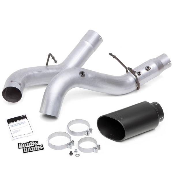 Banks Power - Monster Exhaust System Single Exit Black Tip for20-22 Chevy/GMC 2500/3500 Banks Power
