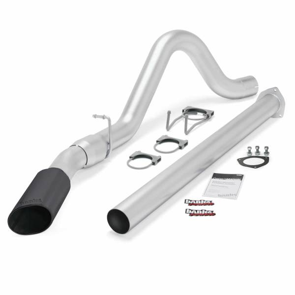 Banks Power - Monster Exhaust System Single Exit Black Tip 15-16 F250/F350/450 CCSB-CCLB Banks Power